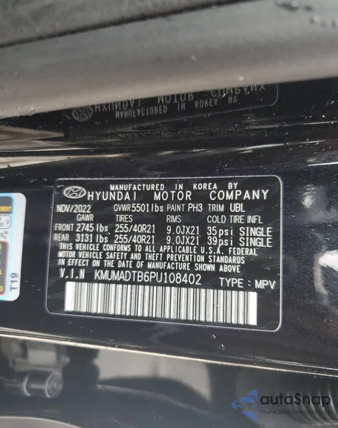 2023 Genesis Gv70 Base from USA, damaged, VIN KMUMADTB6PU108402